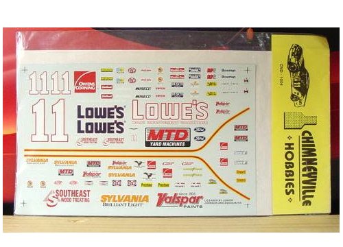 #11 Lowes Brett Bodine 1995 Chimneyville